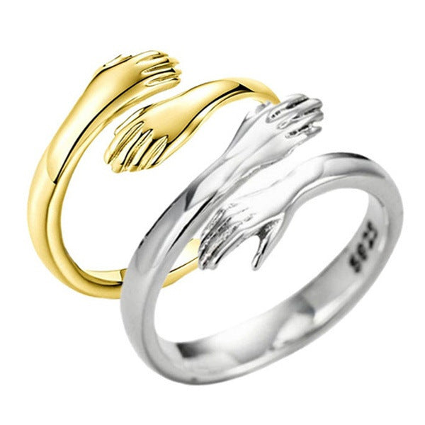 Hands Hug Ring