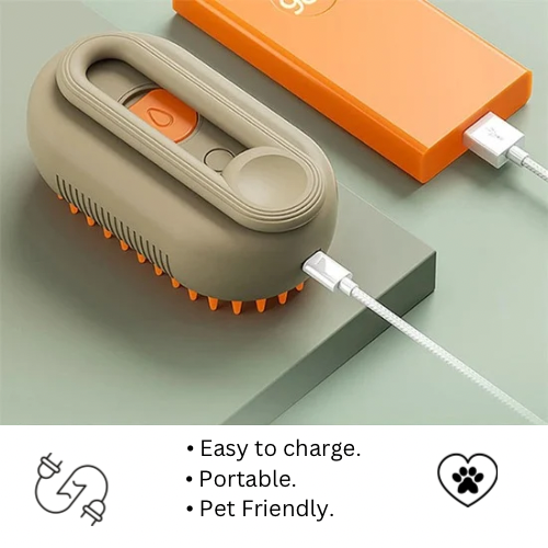 Three In One Pet Steam Brush