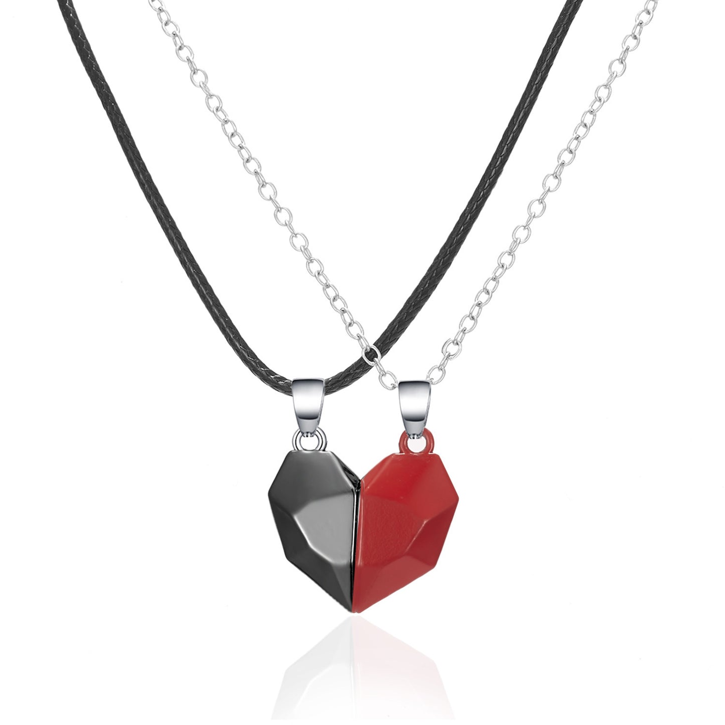 Magnetic Heart Pendant Necklace For Couple