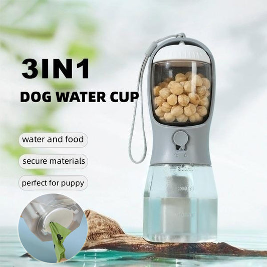 Three-in-one Portable pet bottle