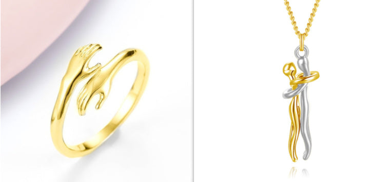 Hands Hug Ring
