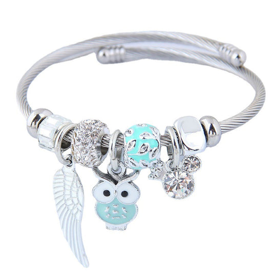 Beaded Stainless Steel Bracelet