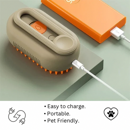 Three In One Pet Steam Brush