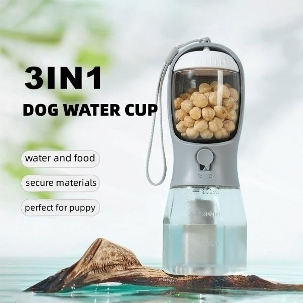 Three-in-one Portable pet bottle