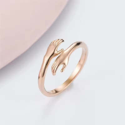 Hands Hug Ring